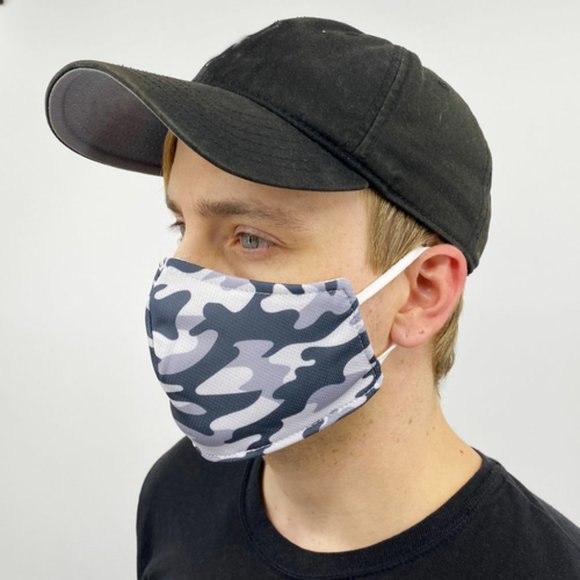 Boutique Other - Pack of 2 Gray Camo Face Cover
